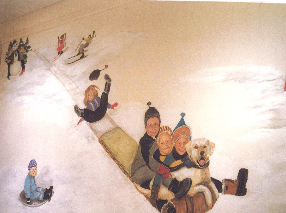 Kids Sledding